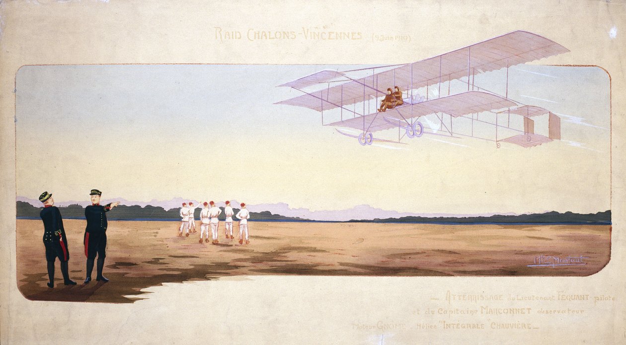 Chalons-Vincennes (Chalons Vincennes) Air Race, Frankrike, 9 juni 1910 av Unbekannt
