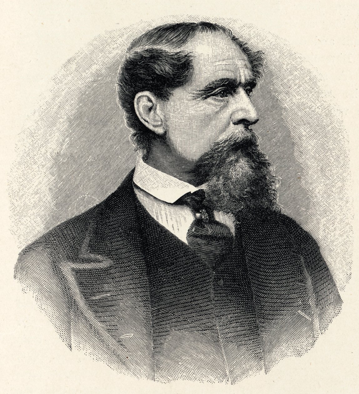 Charles Dickens - porträtt av Unbekannter Künstler