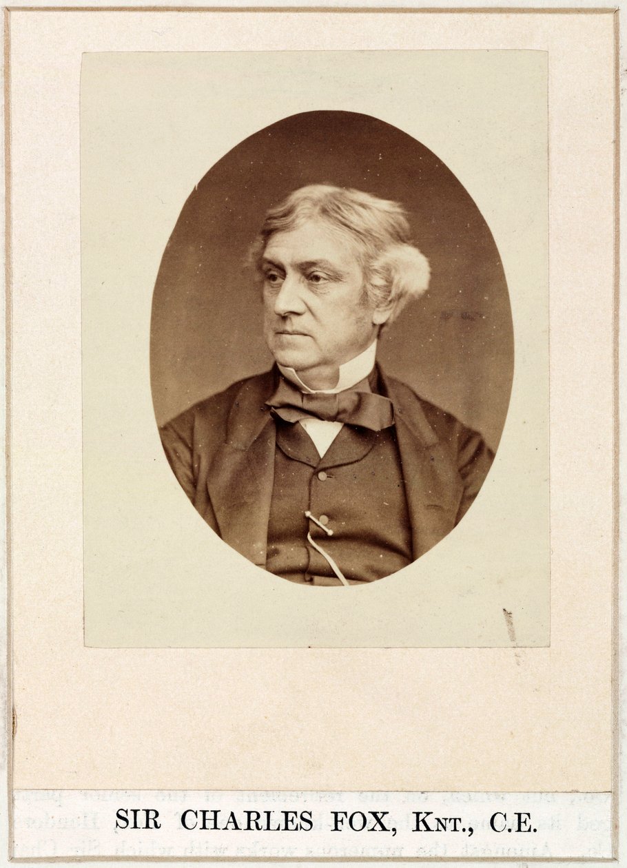 Charles Fox, ingenjör, ca 1860-talet av Unbekannt