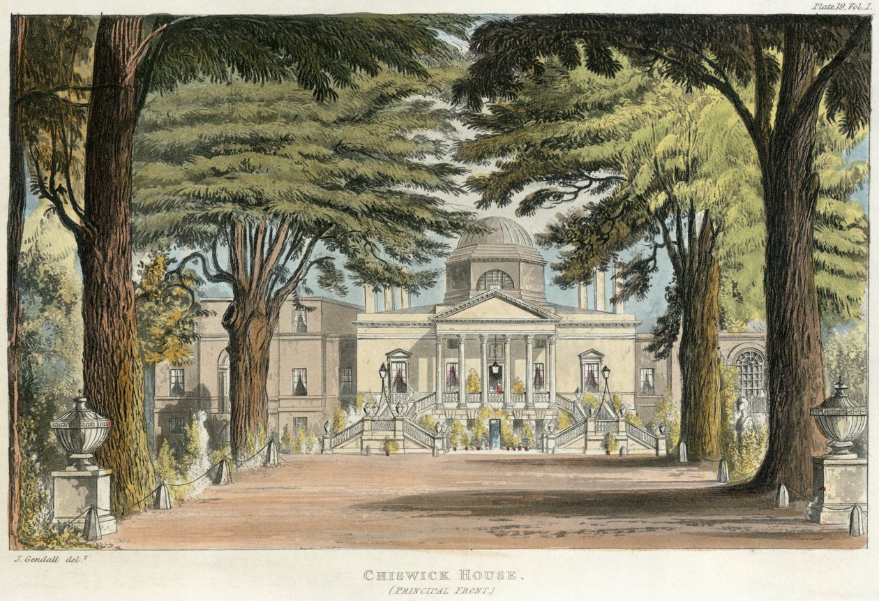 Chiswick House (gravyr) av Unbekannter Künstler