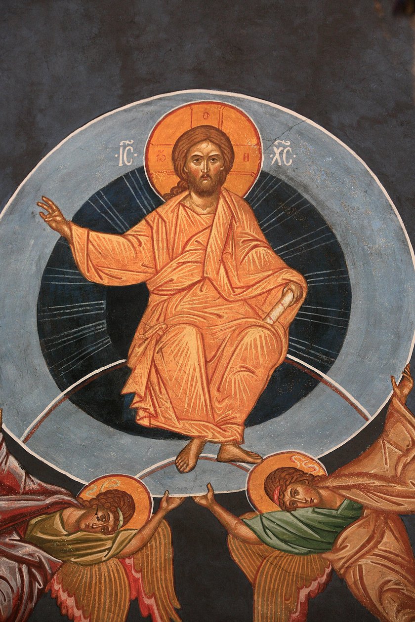 Kristi himmelsfärd. Saint-Antoine-le-Grand ortodoxa kyrka Saint-Laurent-en-Royans Frankrike av Unbekannt