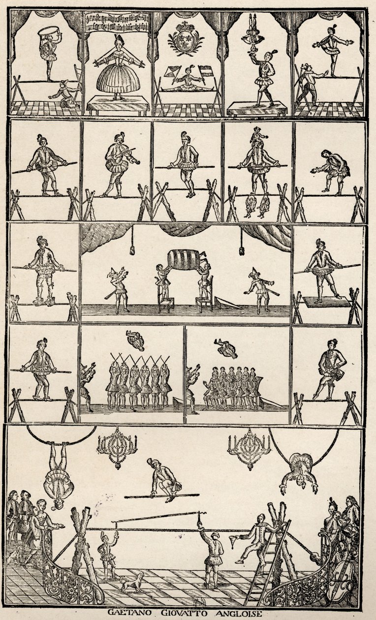 Cirkus och balansakt av Unbekannter Künstler