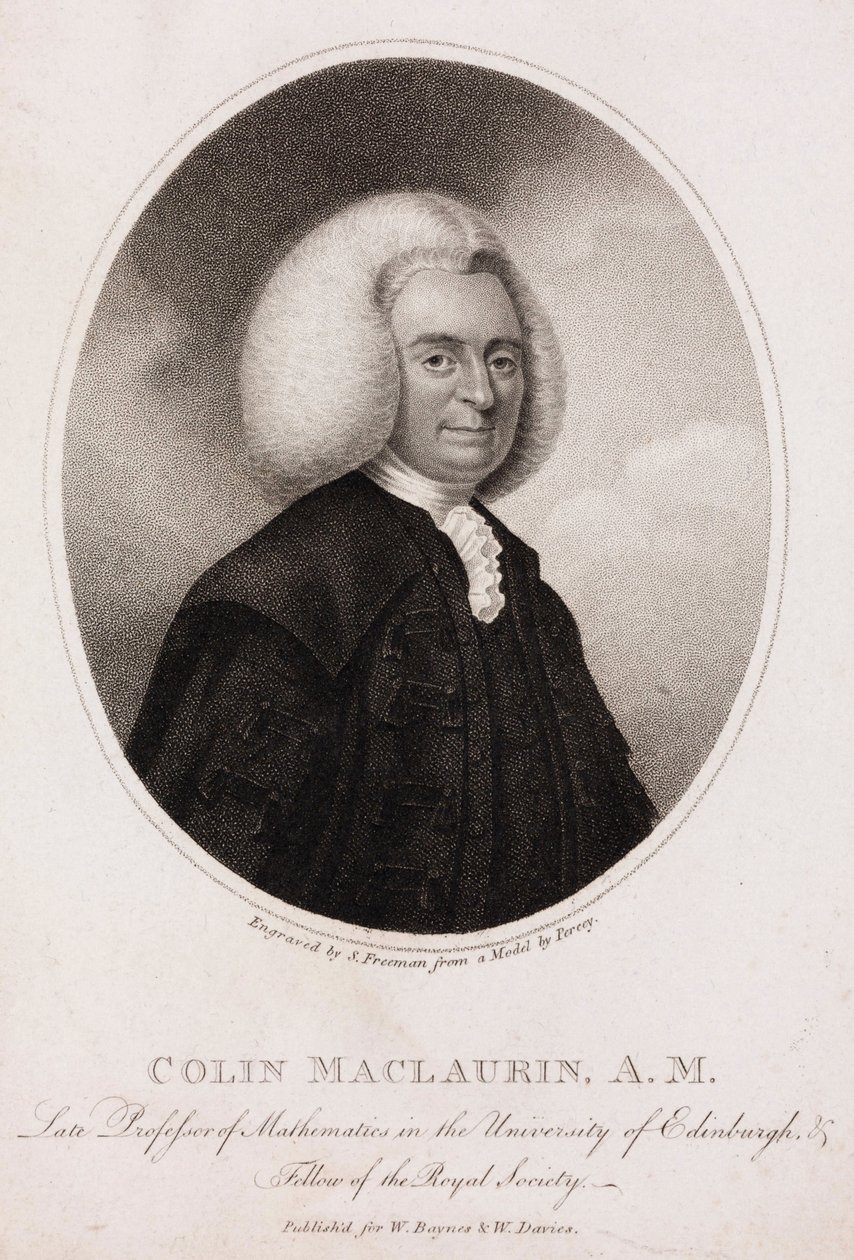 Colin MacLaurin, skotsk matematiker och fysiker, ca 1740-talet av Unbekannt
