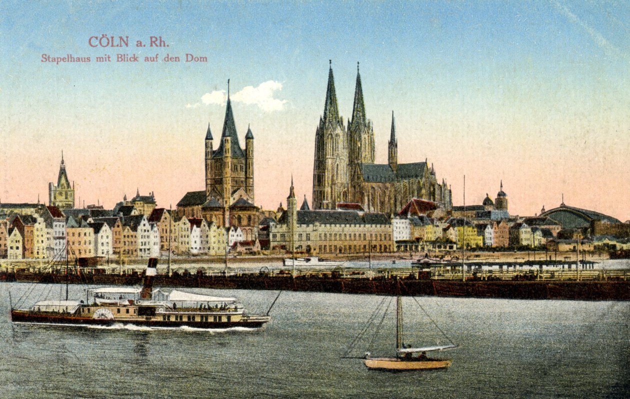 Köln Tyskland tidigt 1900-tal (vykort) av Unbekannter Künstler