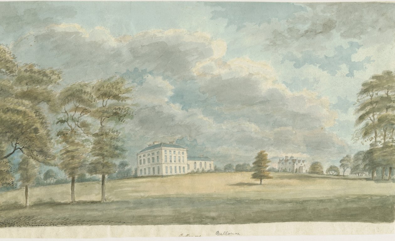 Colton - Bellamore House: akvarellmålning och [c 1820] av Unbekannt