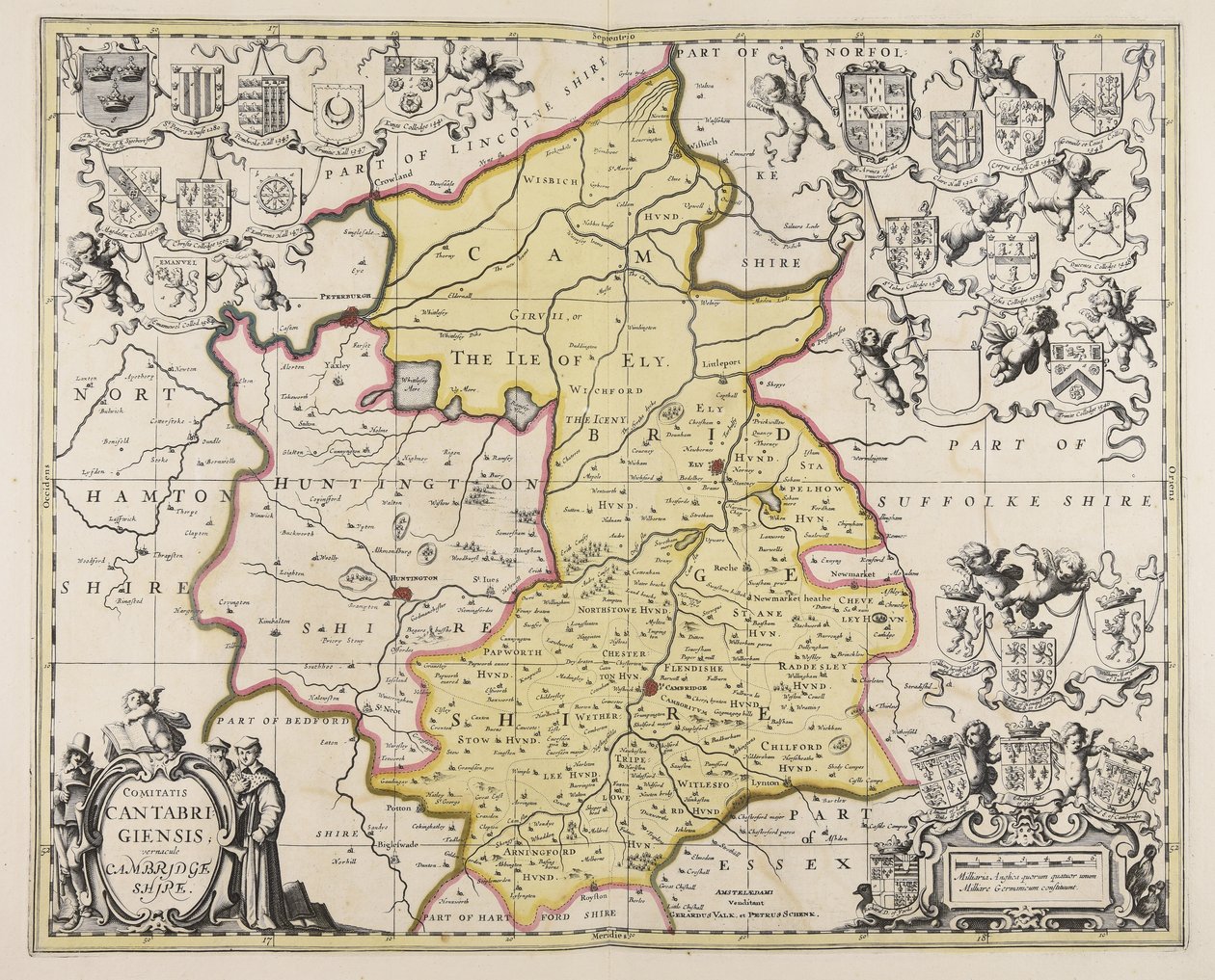 Comitatis Cantabrigiensis vernacule Cambridge Shire av Unbekannter Künstler