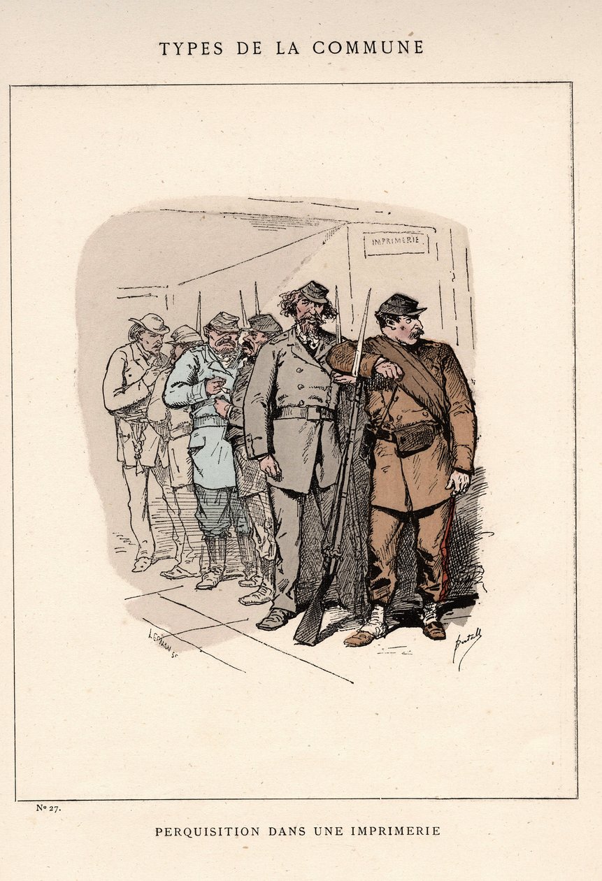 Paris Commune: SÖKNING följer I EN TRYCK (27) i "" Les Communeux av Unbekannt