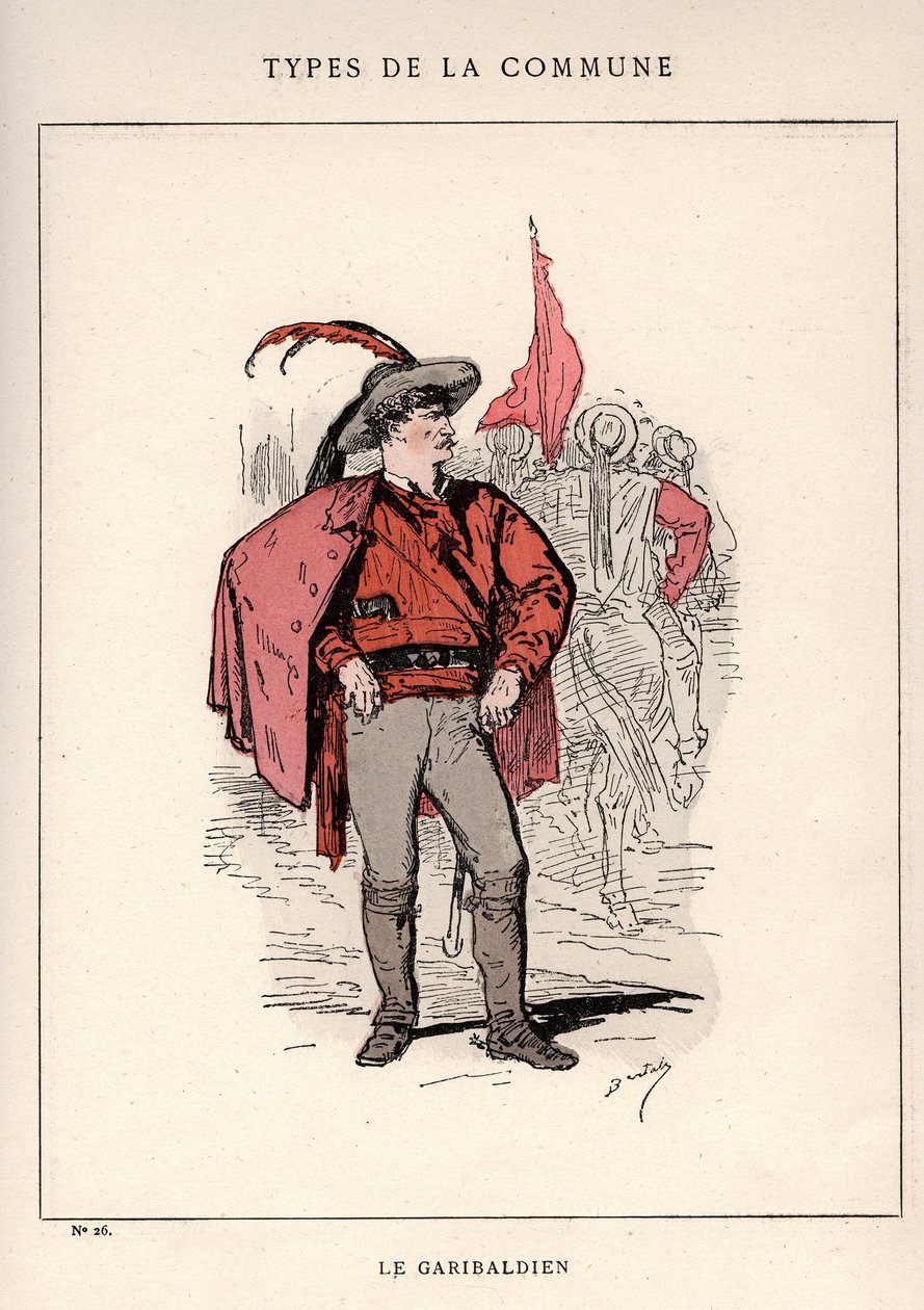 Paris Commune: kostym av LE GARIBALDIEN (26) i "" Les Communeux av Unbekannt