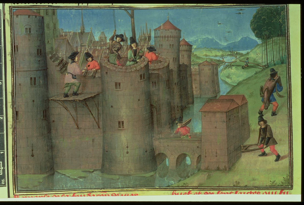 Cott Aug A V f.51v Byggnaden i Marseille, från 