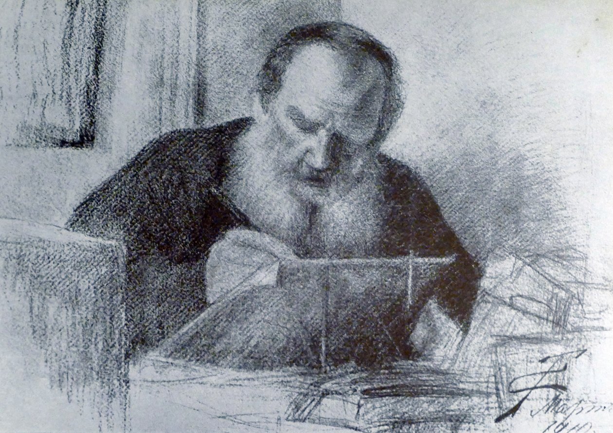 Greve Leo Tolstoj (9 september 1828 20 november 1910) av Unbekannter Künstler
