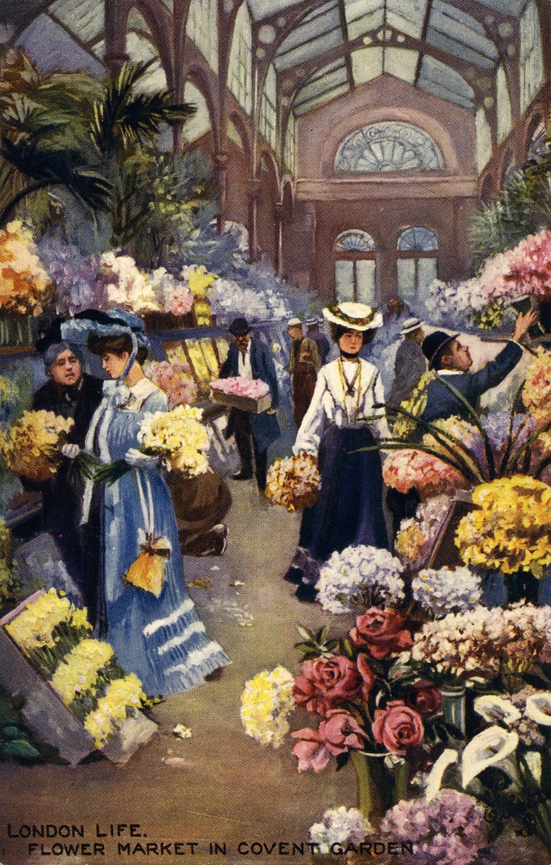 Covent Garden blomstermarknad av Unbekannter Künstler