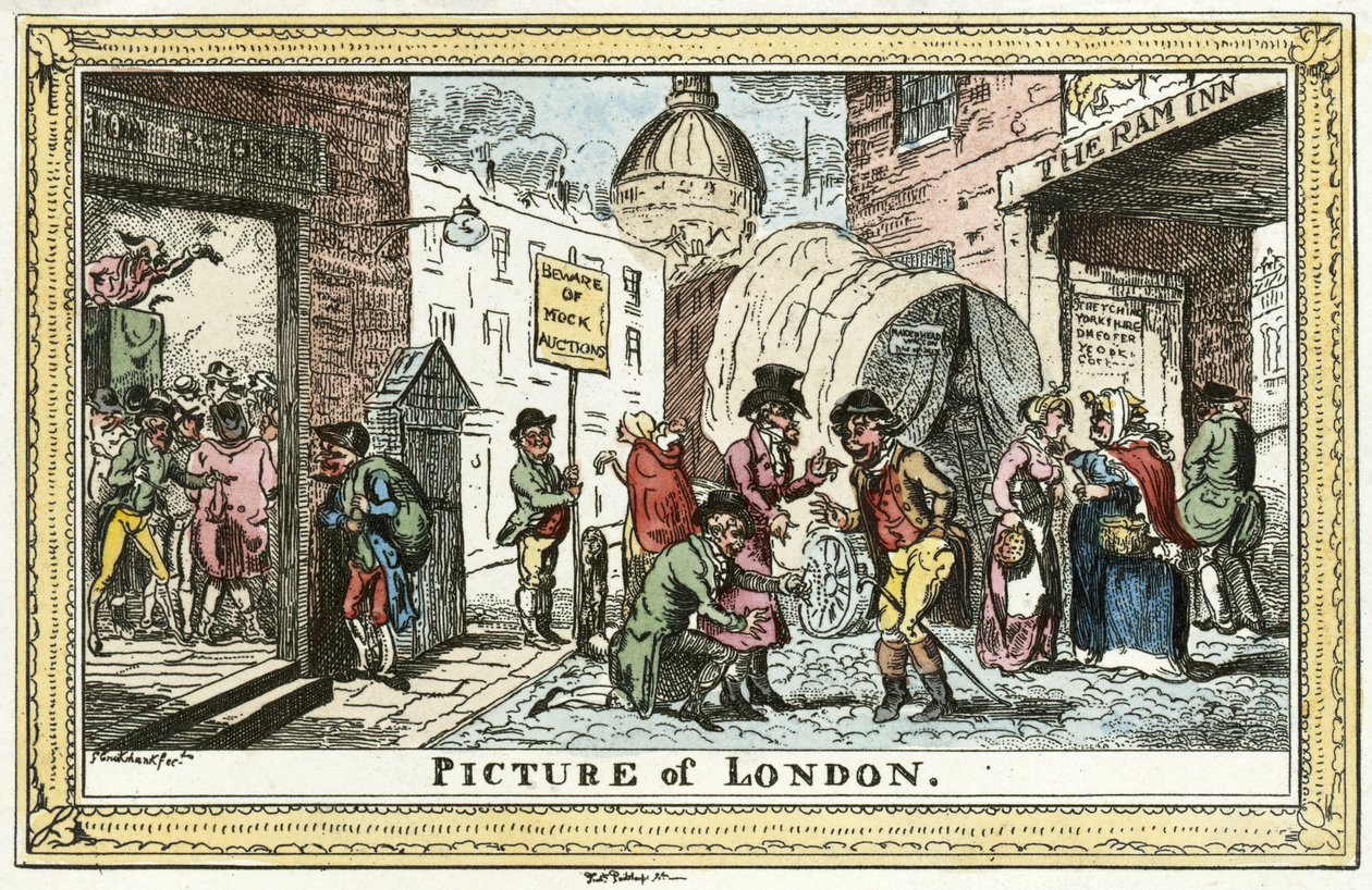 Cruikshank - Bild från London av Unbekannter Künstler