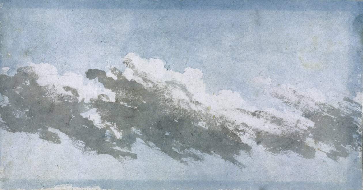Kumulus som blåser i stark vind, ca 1803 av Unbekannter Künstler