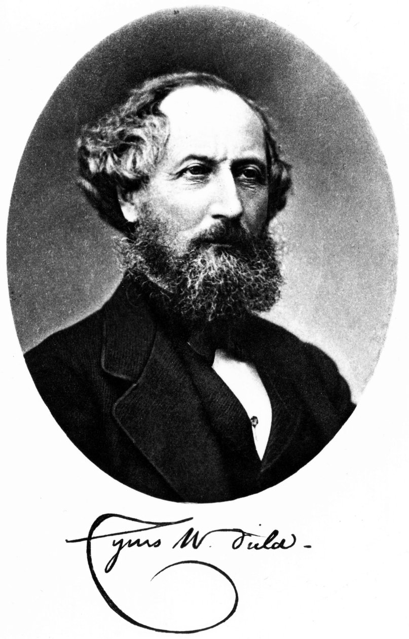 Cyrus W Field, amerikansk finansman och entreprenör, ca 1875 av Unbekannt
