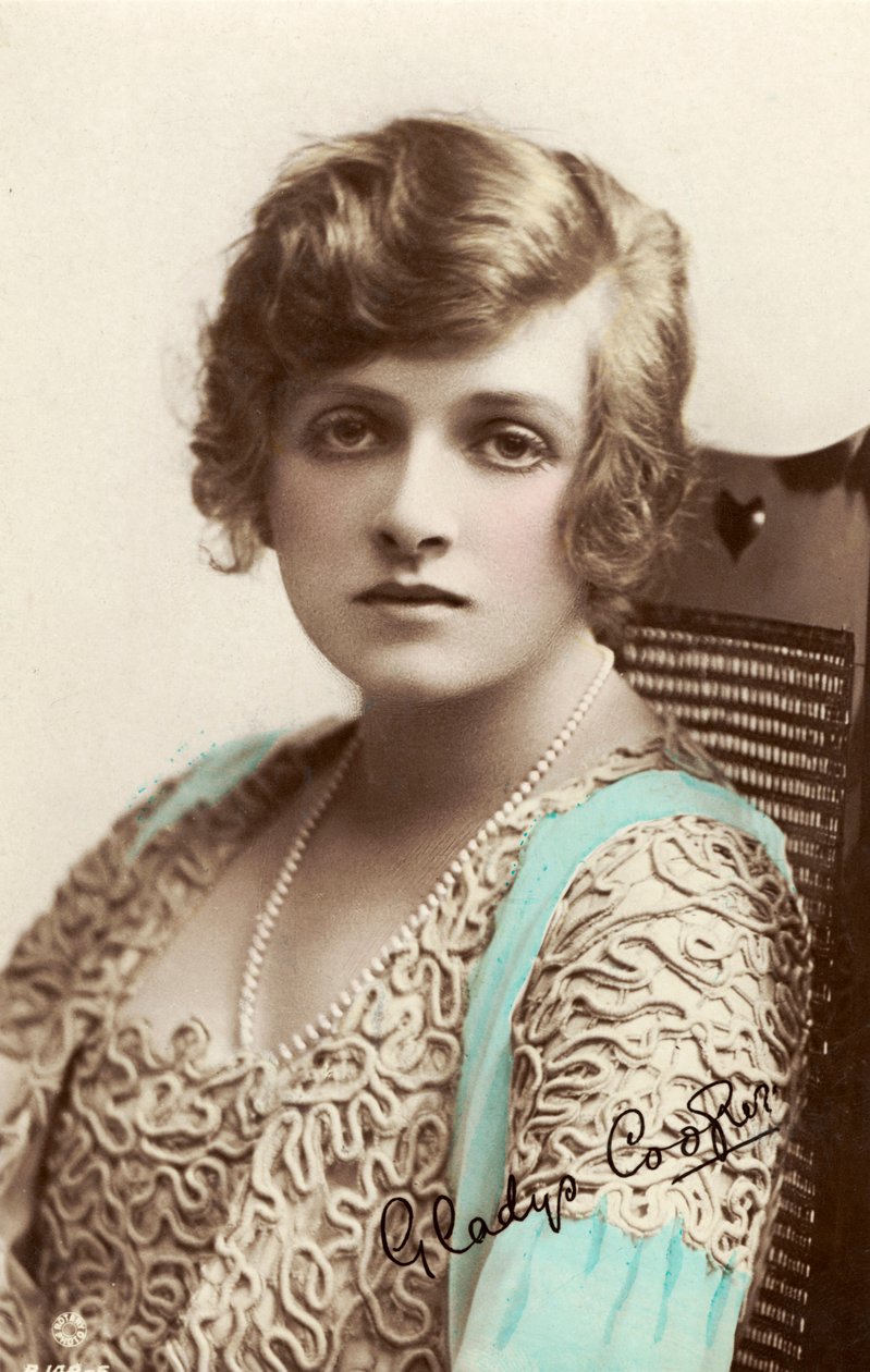 Dame Gladys Constance Cooper slutet av 19/början av 20-talet (vykort) av Unbekannter Künstler