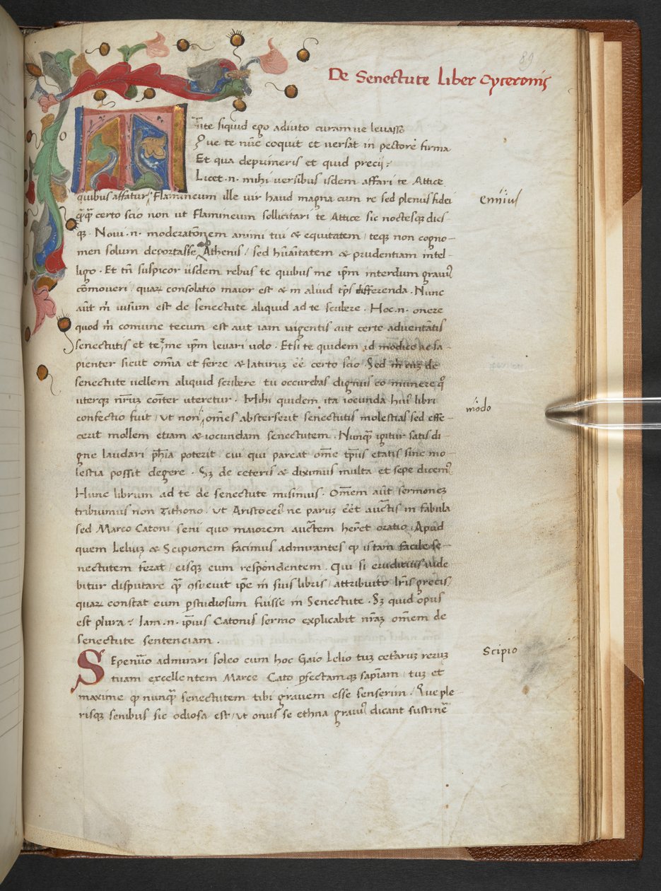 Om ålderdom av Marcus Tullius Cicero av Unbekannter Künstler