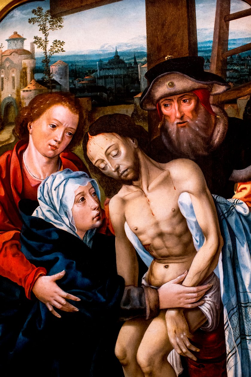 Nedstigning från korset, tillskriven Peter Coeck van Aelst av Unbekannt