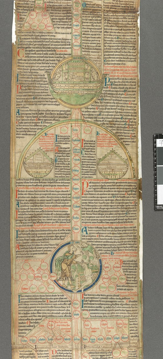 Detalj av en rundel från Peter av Poitiers, Compendium historiae in genealogia Christi (Parchment) av Unbekannter Künstler