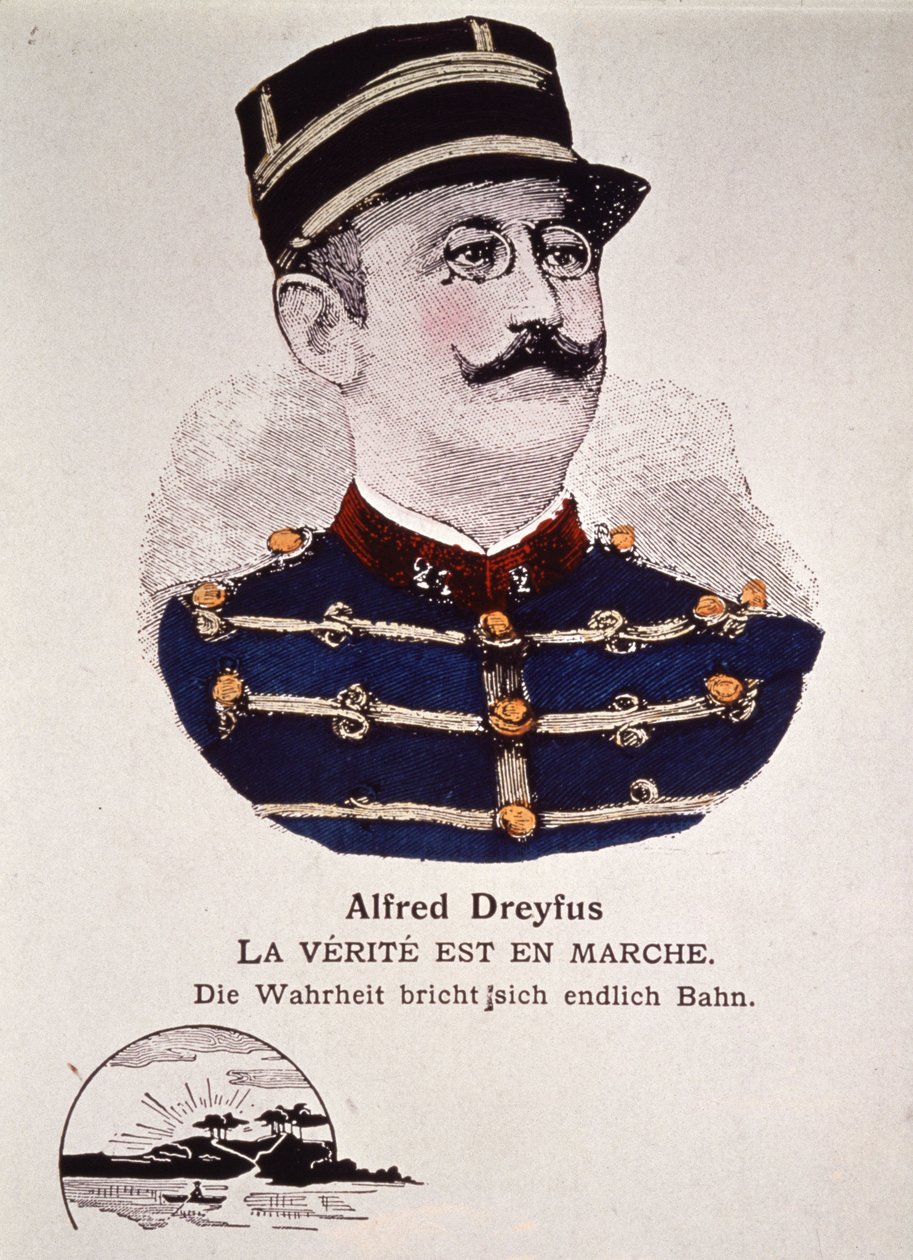 Dreyfusaffären: sanningen är på väg, tidigt 1900-tal (gravyr) av Unbekannter Künstler