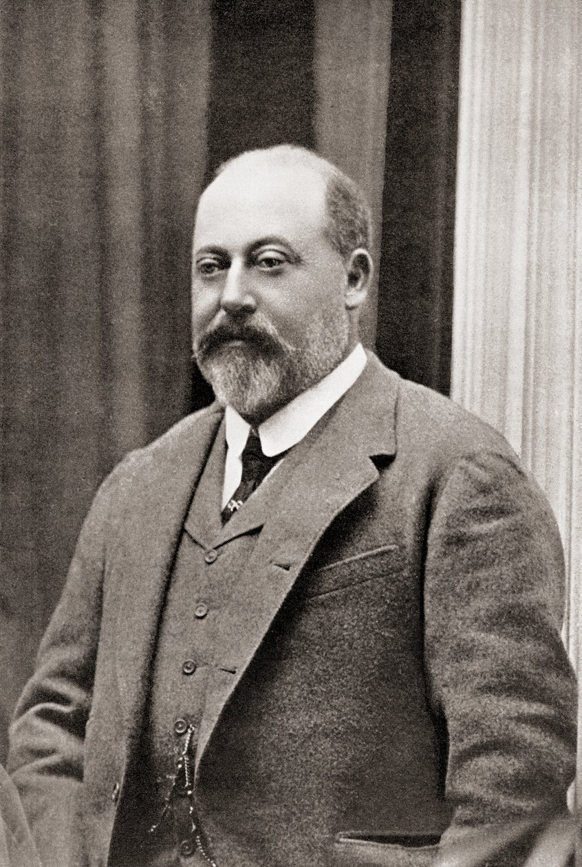 Edward VII, från Auld Acquaintance Further Reminiscences, publicerad c.1929 (litho) av Unbekannt