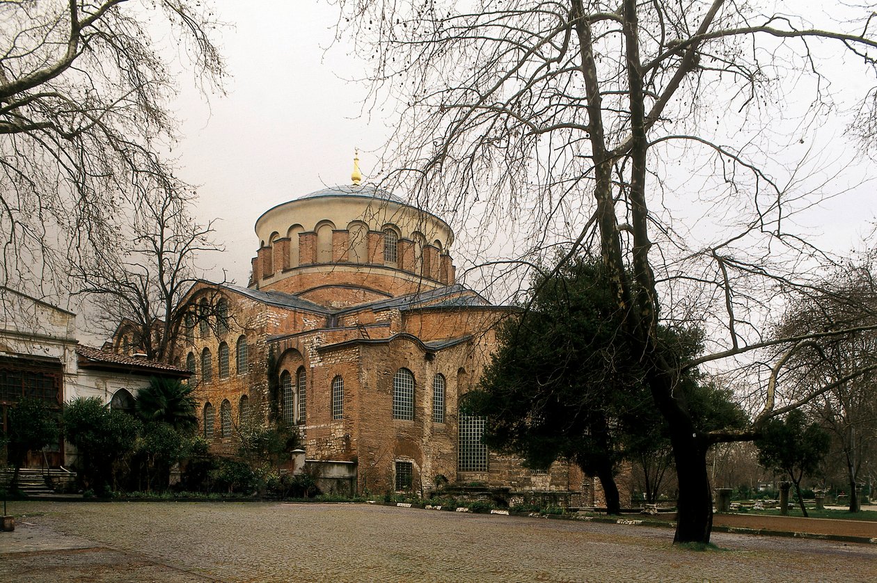 Church of Saint Irene i Istanbul, Turkiet byggd på 300-talet. Fotografi. av Alec Hunter