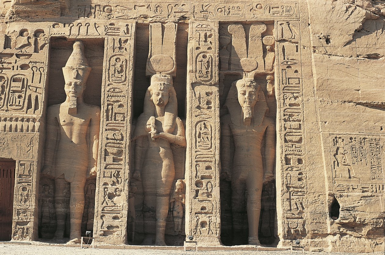 Egypten. Nubiska monument i Abu Simbel (UNESCOs världsarvslista av William M. Timlin