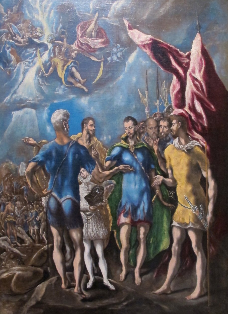 El Greco, Martyrdöden för St Amurizio och den thebanska legionen, 01 (beskuren) av Unbekannter Künstler