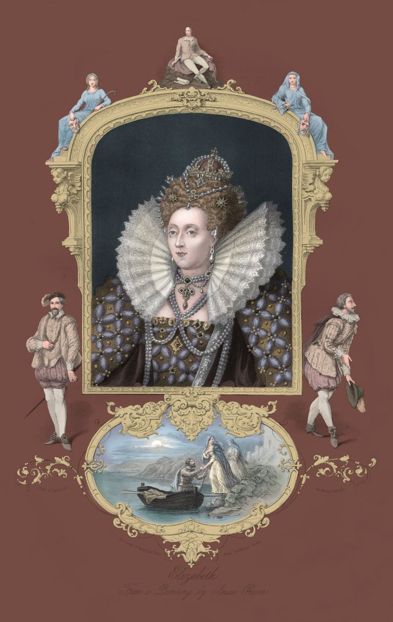Elizabeth I av Unbekannter Künstler