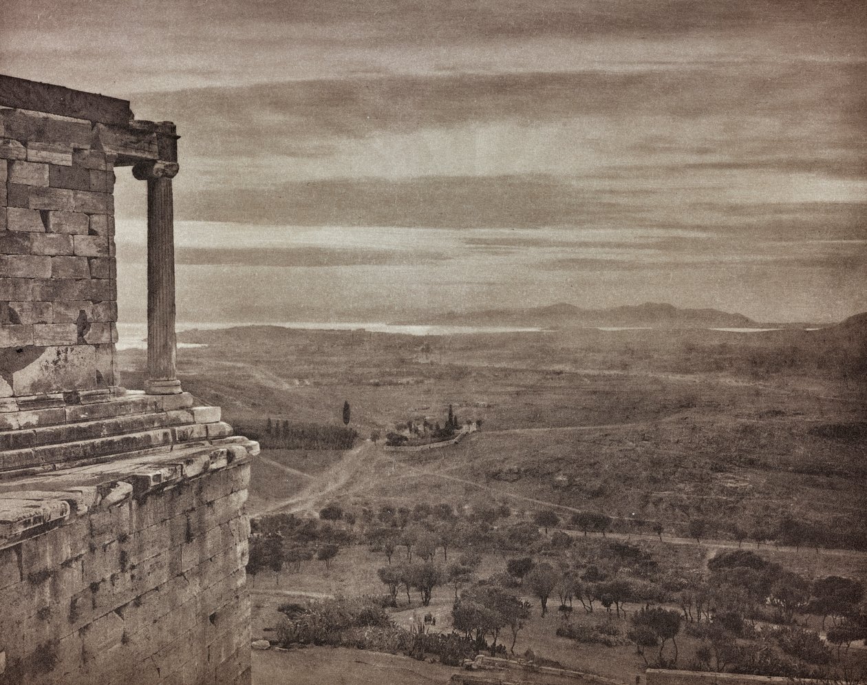 "En Grèce par monts et par vaux" ("I Grekland genom berg och dalar"): Atens dal från Propyläas höjder av Unbekannter Künstler
