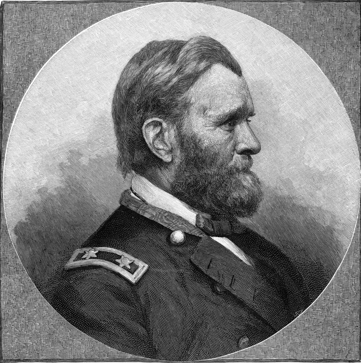 Gravering av Ulysses S Grant (s/v foto) av Unbekannt