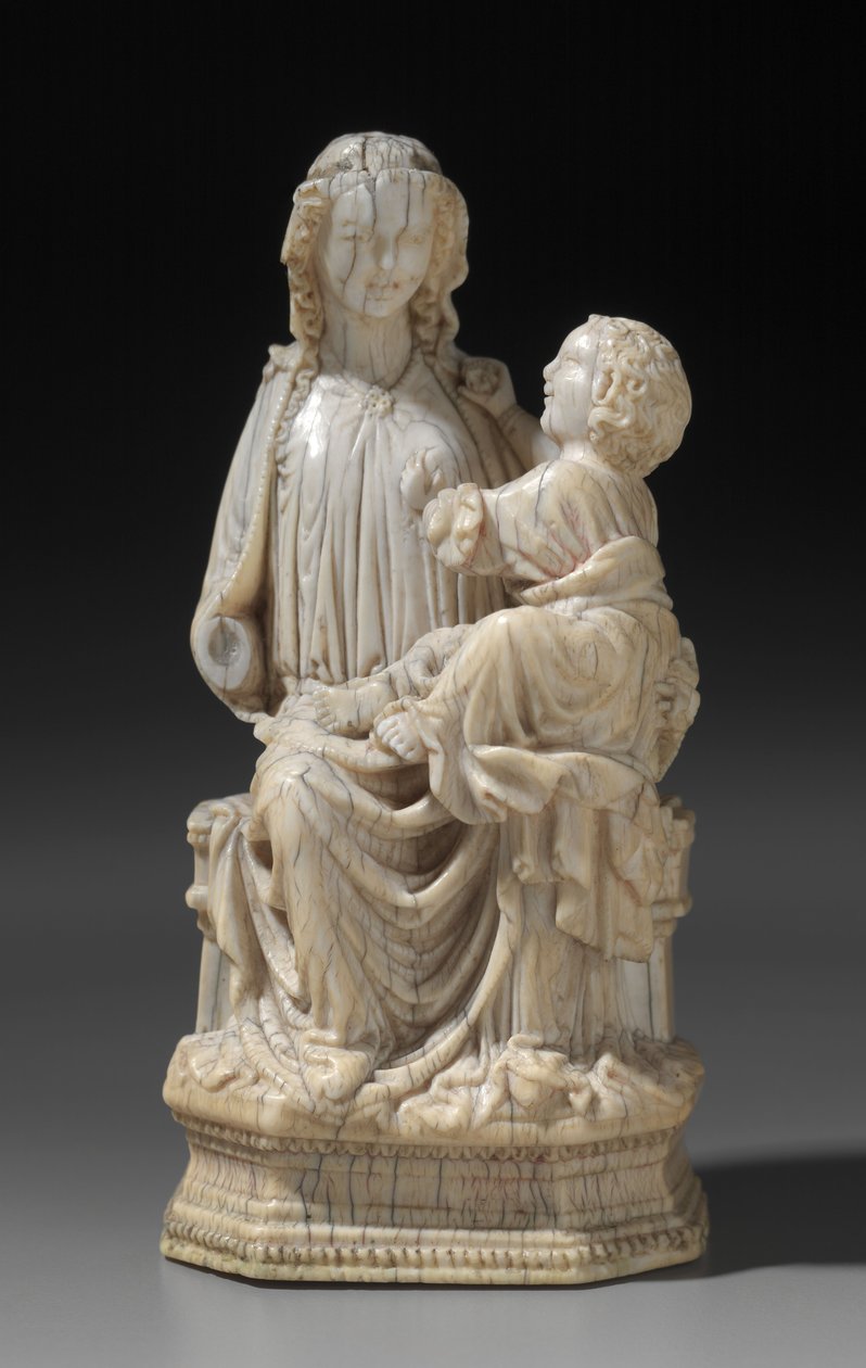 Enthroned Virgin and Child, c.1250 av Unbekannt