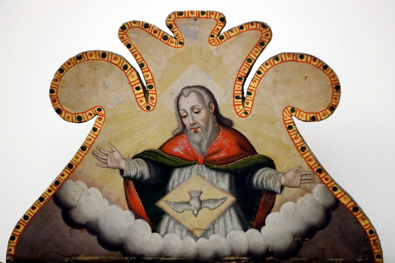 Evora Museum. Jesus och den helige Ande. Portugal. av Benjamin Baud
