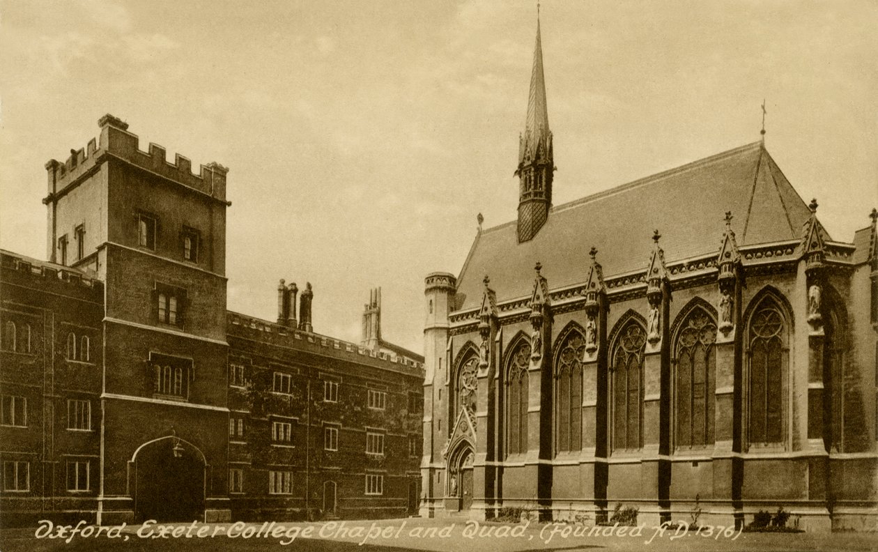 Exeter College, Oxford av Unbekannter Künstler