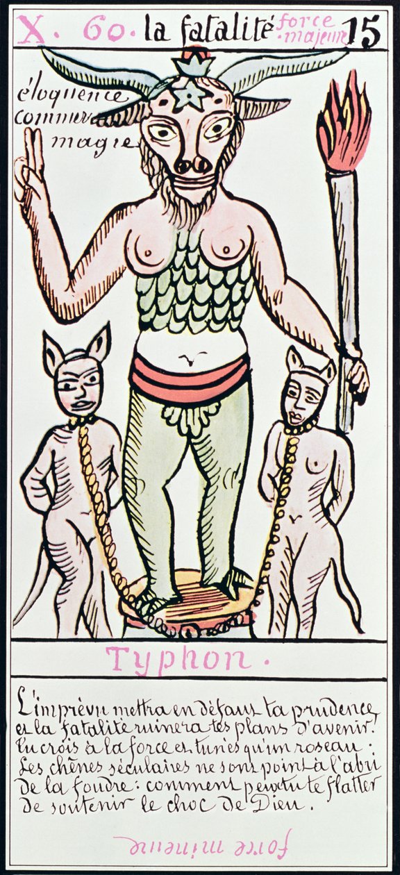 Ödet, tarotkort, franska av Unbekannt