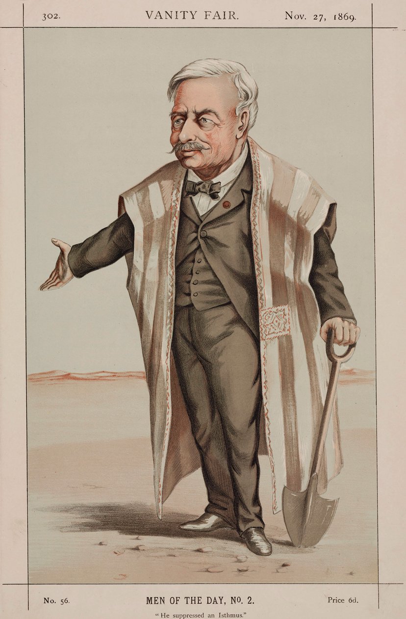 Ferdinand de Lesseps, fransk diplomat och ingenjör av Unbekannt