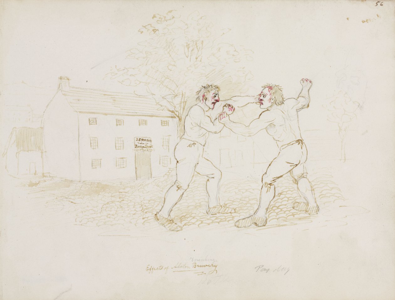 Fighting, Northumberland, c 1805-1820 av Unbekannt