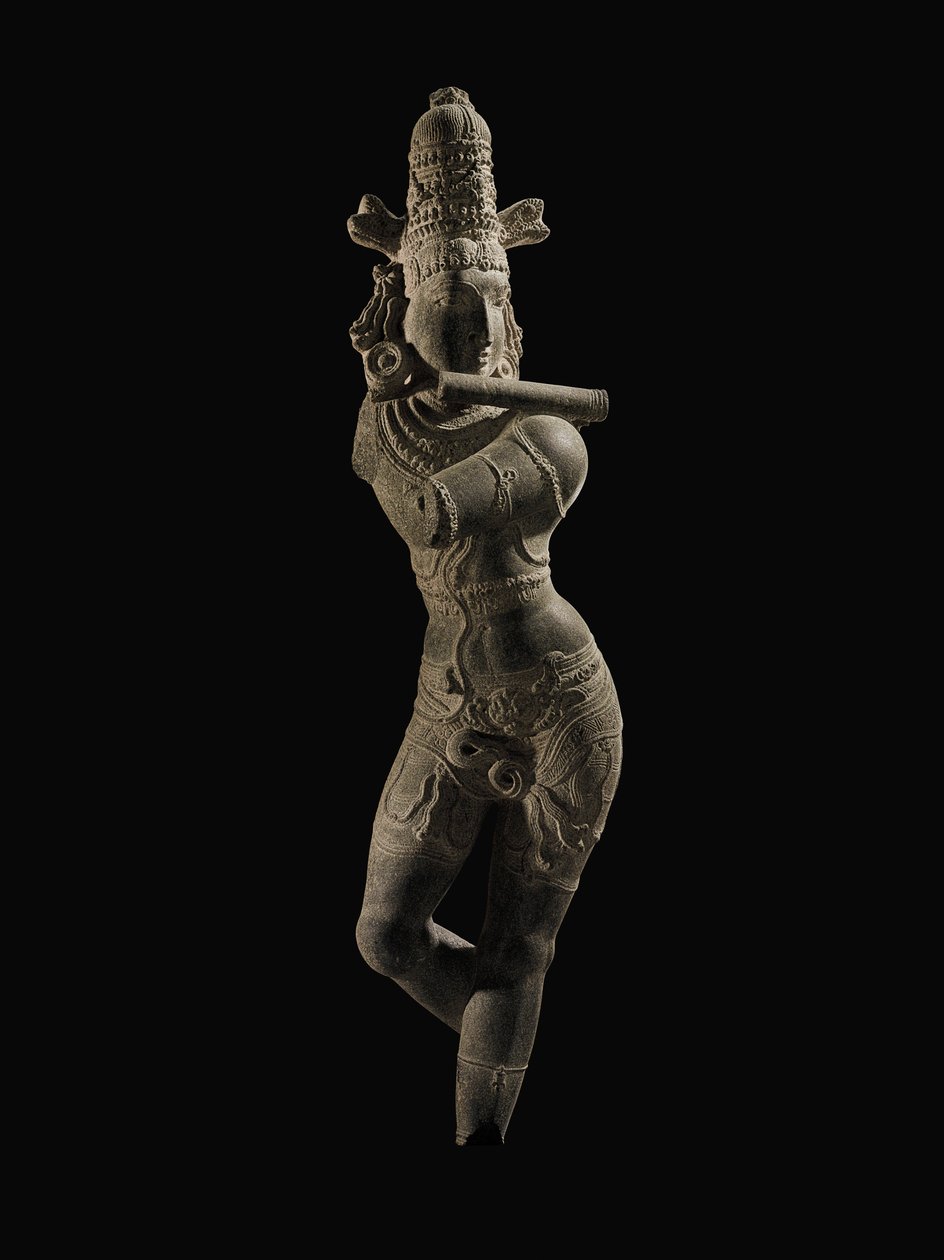 Figur av Venugopala, södra Indien, sen Chola/tidig Vijayanagar-period, sent 1200-/tidigt 1300-tal av Unbekannt