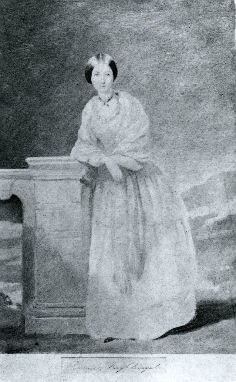 Florence Nightingale, engelsk sjuksköterska och sjukhusreformator, ca 1860 av Unbekannt
