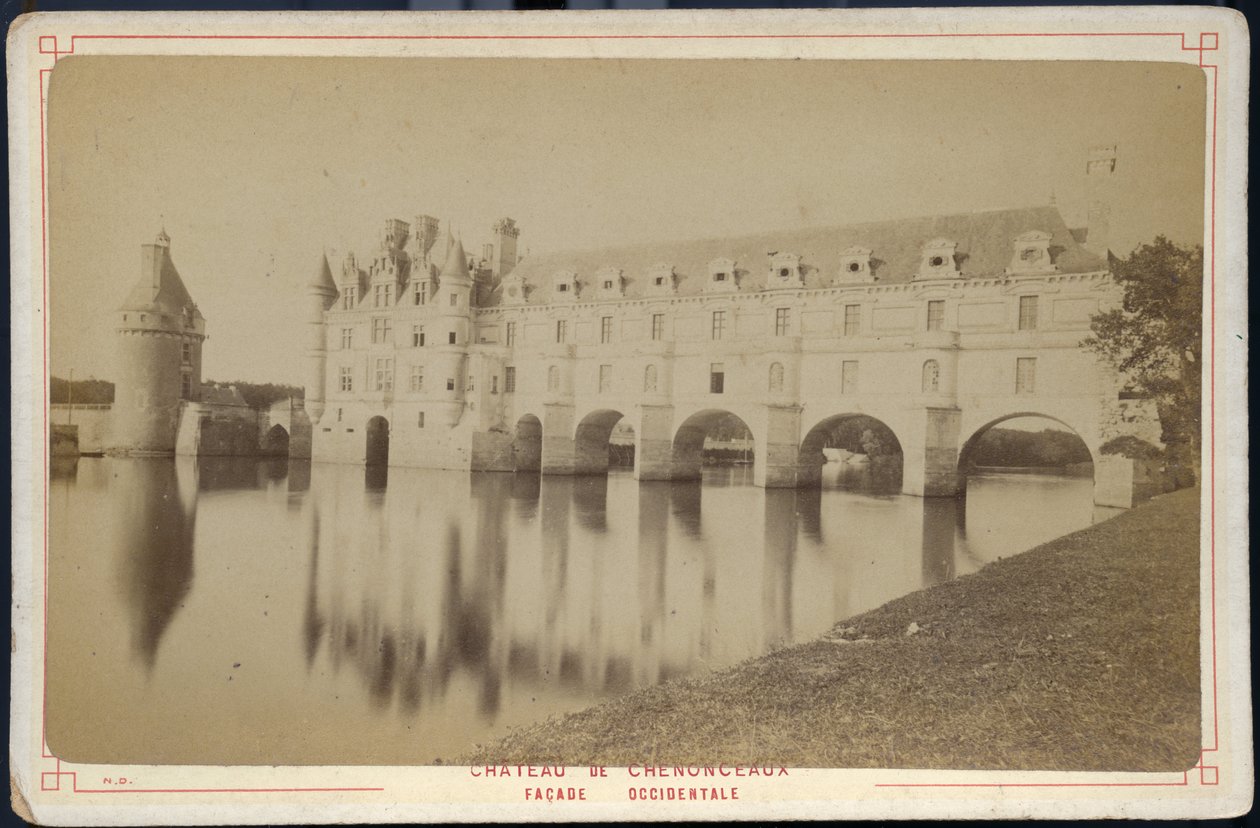 Frankrike, Centre, Indre-et-Loire (37), Chenonceaux: Chateau de Chenonceau av Unbekannter Künstler