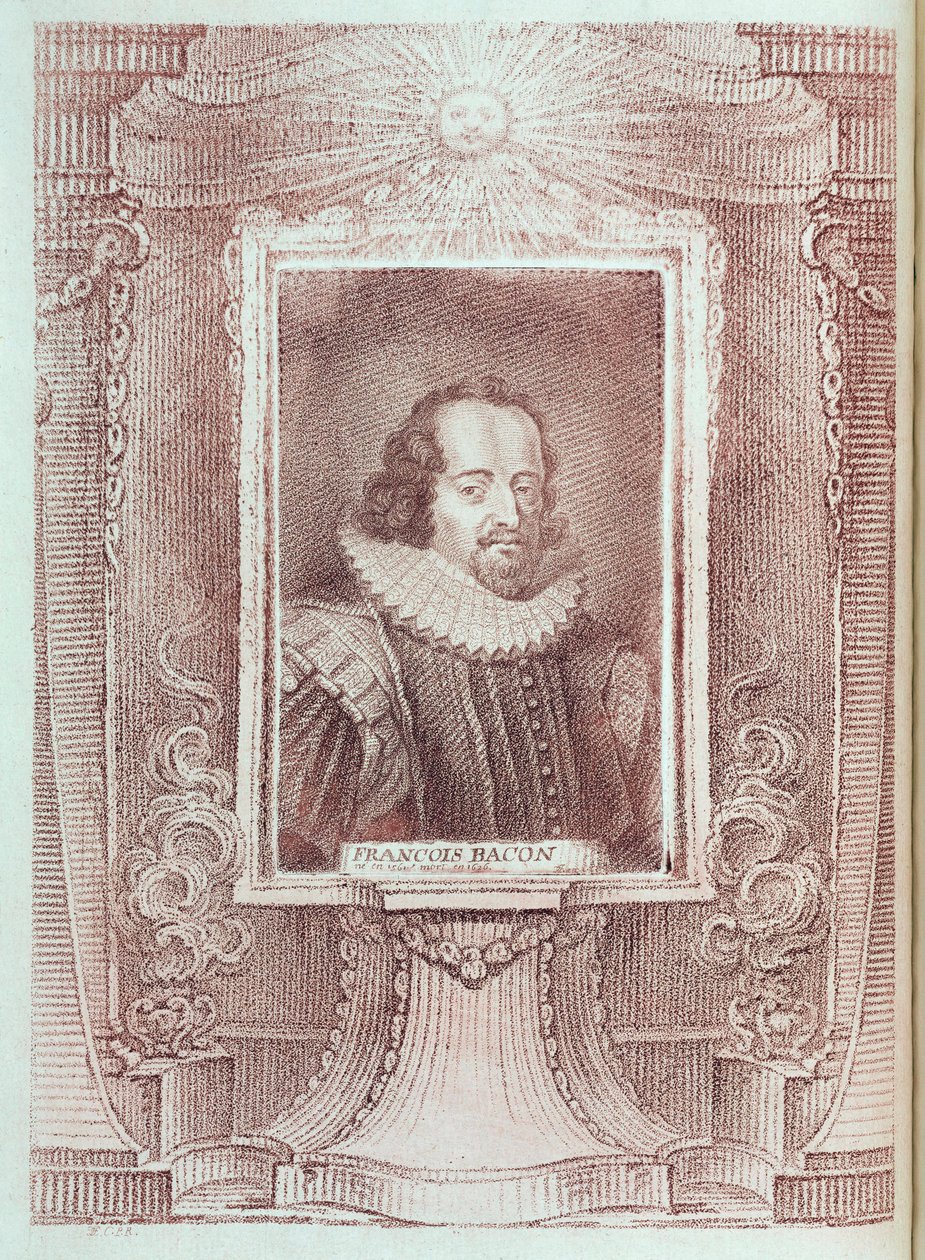 Francis Bacon, engelsk essäist och filosof, tidigt 1600-tal av Unbekannt