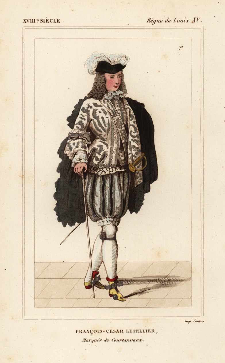 Francois-Cesar Letellier, Marquis de Courtanvaux, vetenskapsman och soldat, medlem av vetenskapsakademin av Unbekannter Künstler