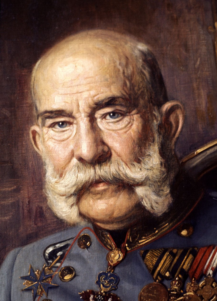 Franz Joseph av Habsburg, ca 1910 (illustration) av Unbekannter Künstler