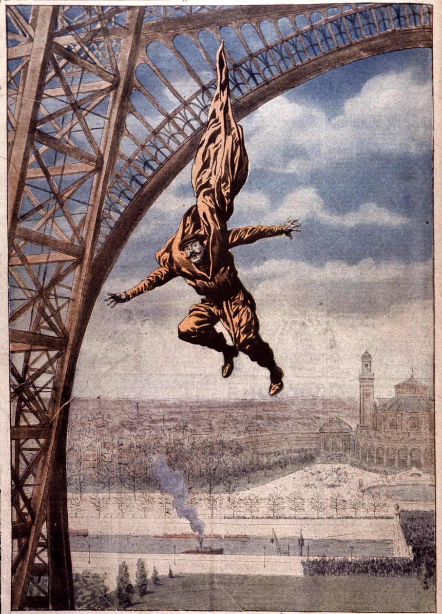 Franz Reichelt dog när han testade sin "fallskärmsrock" från Eiffeltornet av Unbekannter Künstler