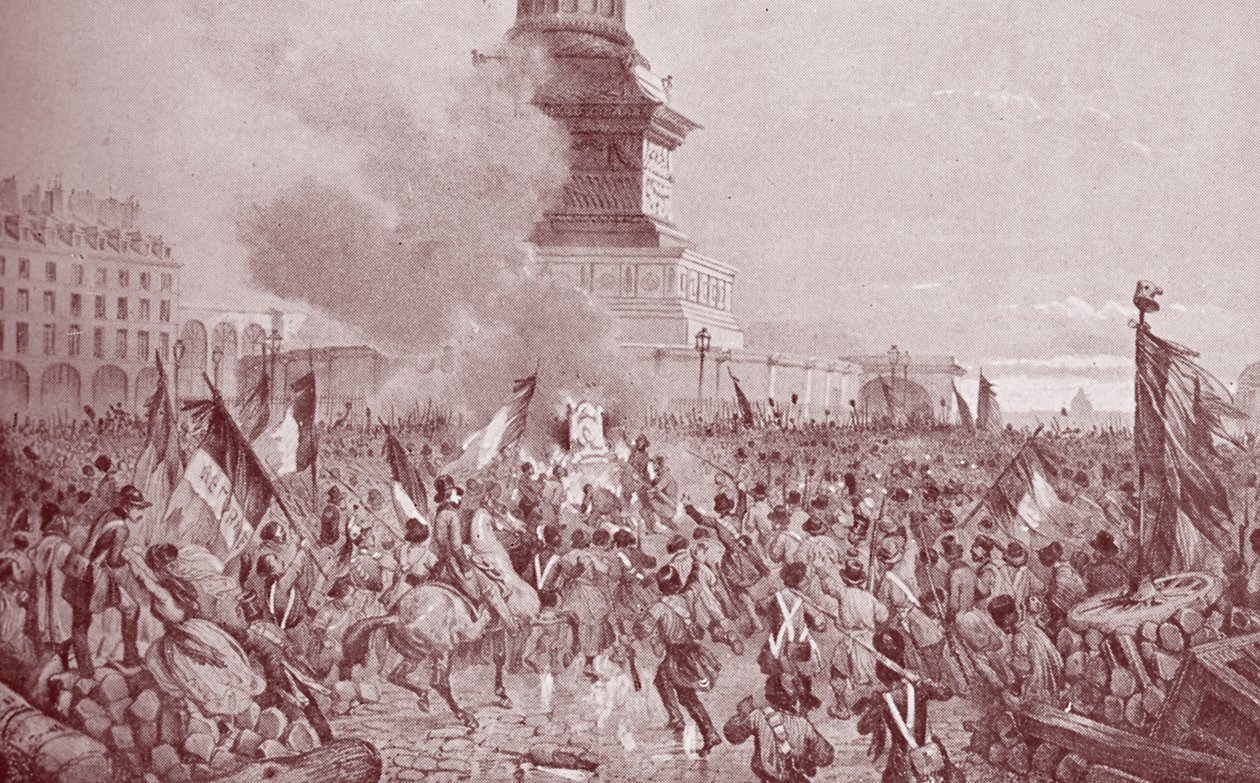 Franska revolutionen 1848 (gravyr) av Nicolas d