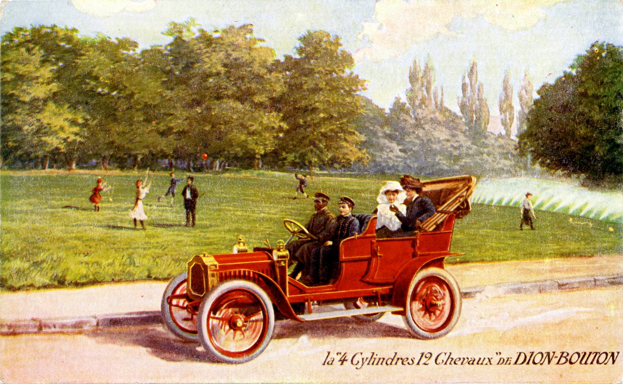 Fransk reklam för De Dion-Bouton-bil, ca 1904 av Unbekannter Künstler