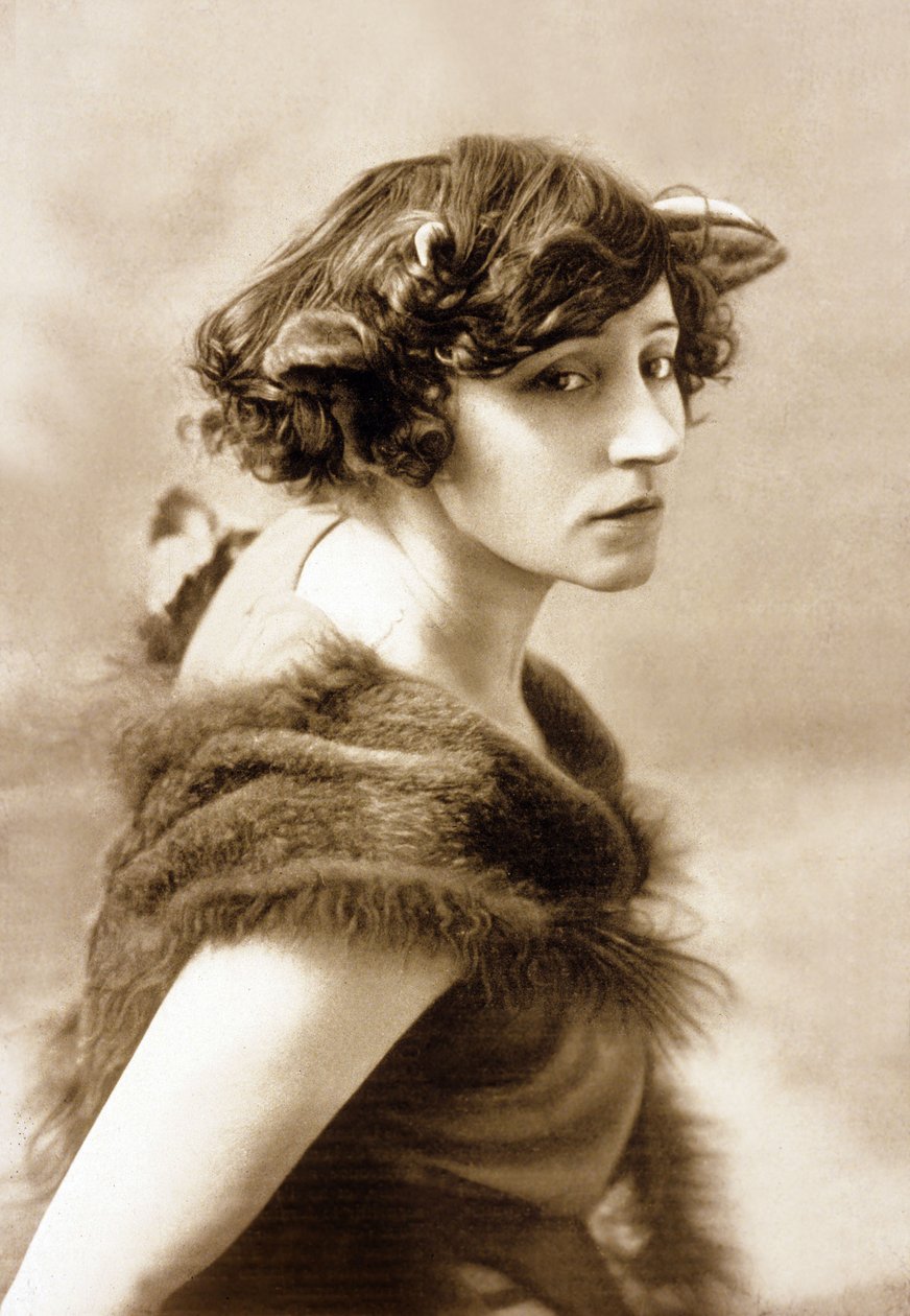Den franska författaren Colette (Sidonie Gabrielle Colette av Unbekannter Künstler