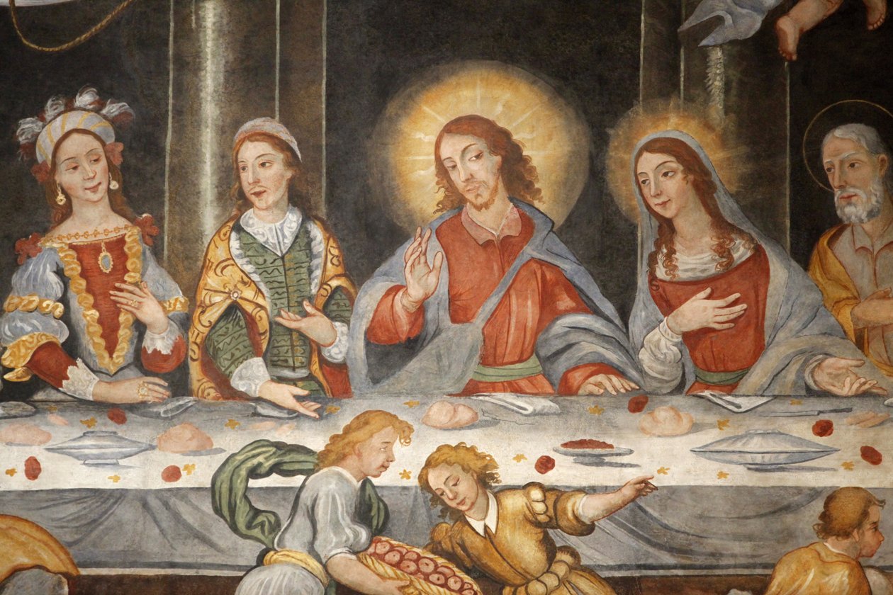 Fresk i basilikan Santa Caterina, Galatina, Apulien, Galatina, Italien av Unbekannt