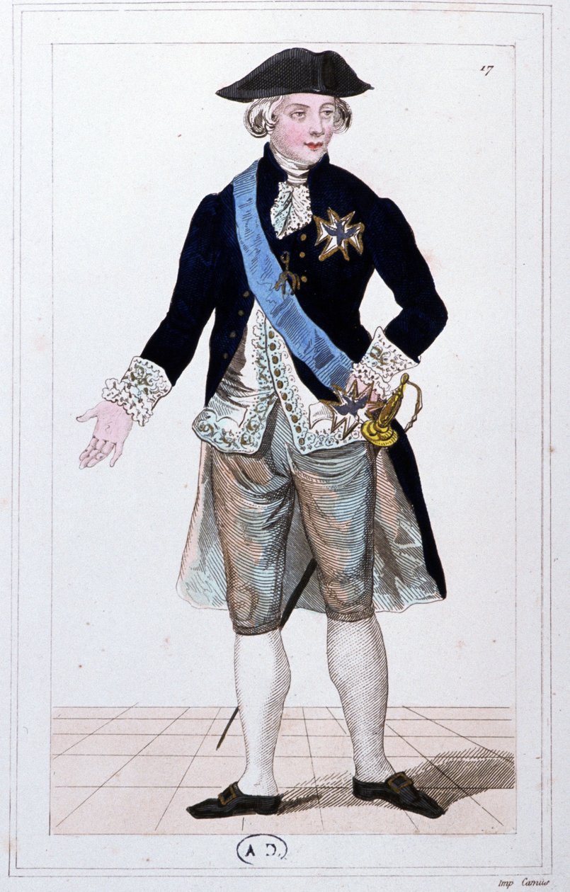 General Lafayette, befälhavare för nationalgardet, ca 1810 (gravyr) av Unbekannter Künstler