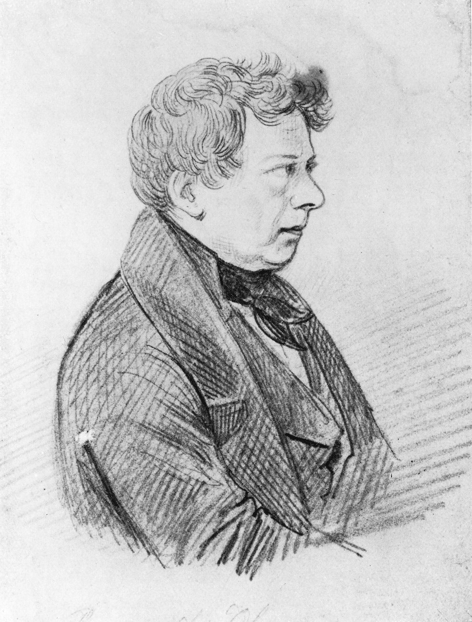 Georg Simon Ohm, tysk fysiker, ca 1820 av Unbekannt