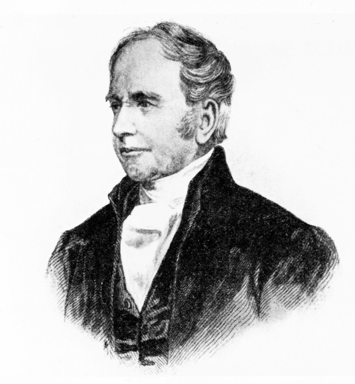 George Bradshaw, brittisk upphovsman till järnvägsguider, ca 1850-talet av Unbekannt